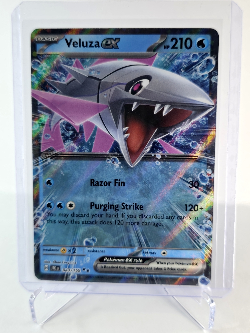 Pokémon TCG - Veluza ex - Journey Together - Double Rare - 043/159 - Picture 1 of 2